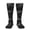 2 Black-2, variant on Womens Black White Topo Earth Knee High Socks Comfy Thermal Boot Long Socks