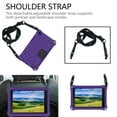 thumbnail image 3 of Galaxy Tab A 8.0 (T290 T295) 2019 Case, Allytech Silicone Rugged Shockproof Heavy Duty Protective Silicone Back Cover with Kickstand Pencil Holder Shoulder Strap Case Cover for Kids Kiddie, Purple, 3 of 7