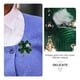 thumbnail image 5 of EeaseMX Broche de trébol de cuatro hojas chapado en oro, pin de solapa retro de trébol, accesorio para el Día de San Patricio (verde), 5 of 7