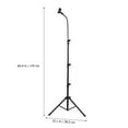 thumbnail image 2 of Raindrops 1Set Portable Tripod Mic Stand Floor Metal Adjustable Microphone Holder Black, 2 of 6