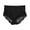 Black #100, variant on WULMLEO Women's 1 Pack Lace Panties Cheeky Mid Rise Wide Gusset Aron Belly Ladies Underwear Panties White S