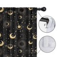 thumbnail image 4 of Blackout Kids Curtains,Black Gold Sun Moon Pattern Childrens Insulated Curtains Set Of 2,Bedroom Essentials,Toddler Room Decor 52x84in(132x213cm), 4 of 5
