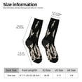 thumbnail image 2 of Cauagu Japanese White Crane Print Crew Socks for Women and Men,Adult Athletic Running Socks 1-Pair Sports Socks Work Gear Socks with Moisture Wicking, 2 of 6