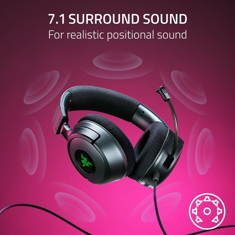 Razer Kraken V4 X Wired Gaming Headset with Chroma RGB for PC, Mac, PS5, Switch, Smartphone, Black - Walmart.com Razer Kraken V4 X Wired Gaming Headset with Chroma RGB for PC, Mac, PS5, Switch, Smartphone, Black - Walmart.com