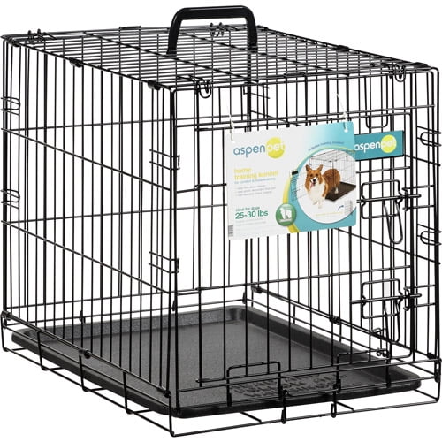 Aspen Pet Single Door Wire Dog Kennel, XSmall, 24"L