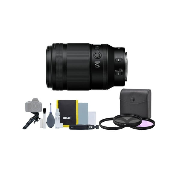 Nikon NIKKOR Z MC 105mm f/2.8 VR S Z-Mount Macro Lens with Photography Cleaning Kit, and Filter Set