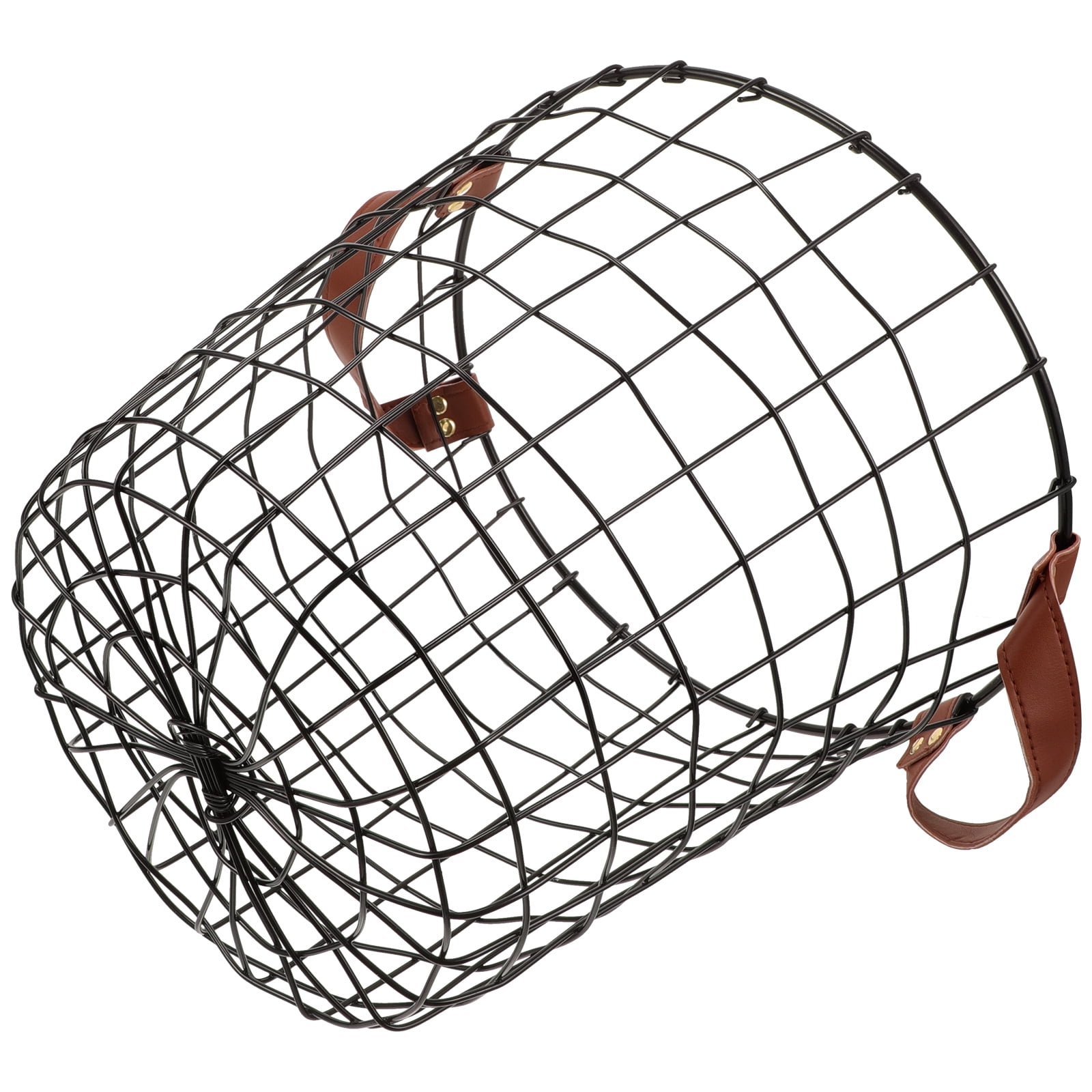 Raindrops Very Firewood Storage Basket Timeless Firewood Basket 30.00X30.00X28.00CM Black