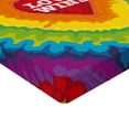 thumbnail image 2 of Ambesonne Pride Fitted Sheet 2 Pcs Set, Love Wins Tie Dye Effect, Full, Multicolor, 2 of 3