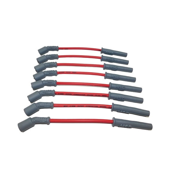Juego de Cables para Bujías MSD 32829 Super Conductor Rojo