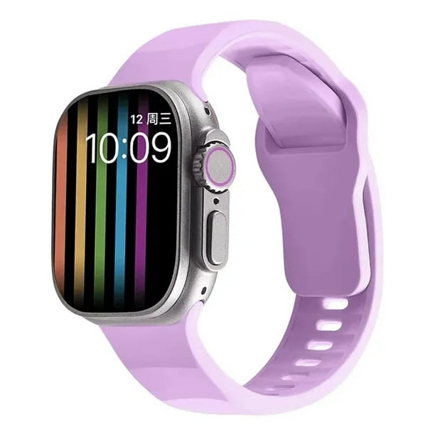 Correa Silicón Suave Sport Para Apple Watch Series Ultra, Se, 1, 2, 3, 4, 5, 6, 7, 8, 9, 10