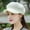 White, variant on Casual White Beret Hat for Women and Teens - Adjustable Sun Protection Travel Hat, Lightweight Knitted Bakerboy Cap for Outdoor Activities, Hiking, and Shopping