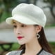 thumbnail image 1 of Boina de punto informal | Sombrero de viaje acrílico octogonal con aberturas y cordón ajustable | Gorra ligera de paja tejida para mujeres y adolescentes | Protección solar para fiestas al aire libr, 1 of 5