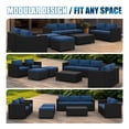thumbnail image 6 of Sunmthink 10 Piece Patio Furniture Set, Rattan Wicker Patio Conversation Set Outdoor Furniture, Navy Blue, 6 of 9