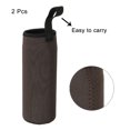 thumbnail image 3 of Uxcell 500ml Neoprene Carrier Glass Bottle Sleeve Water Bottle Sleeve Brown 2 Pack, 3 of 5