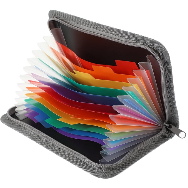 unbranded Folder Organizador De Archivos Expandible Color Negro Para Almacenar Documentos Y Recibos