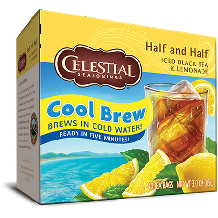 Celestial Seasonings Half and Half Cool Brew Iced Tea & Lemonade, 40