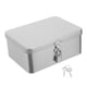 thumbnail image 1 of unbranded Caja Metálica Plateada Con Abatible Para Almacenamiento Y Organización De Escritorio, 1 of 8