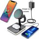 thumbnail image 1 of Estación de carga inalámbrica-4 en 1 cargador inalámbrico rápido con luz LED para cargador Magsafe Iphone,iwatch, serie airpods Afortunado Sencillez, 1 of 4