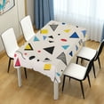 thumbnail image 4 of Yayeee Tablecloths 60" x 108" Rectangle Wrinkle Resistant Party Table Cover, Retro Triangles, 4 of 8