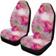 thumbnail image 1 of ABPHQTO Juego de 2 fundas para asientos de coche con flores, protectores universales para asientos delanteros de coche, aptos para coche, SUV, sedán, camión, 1 of 3