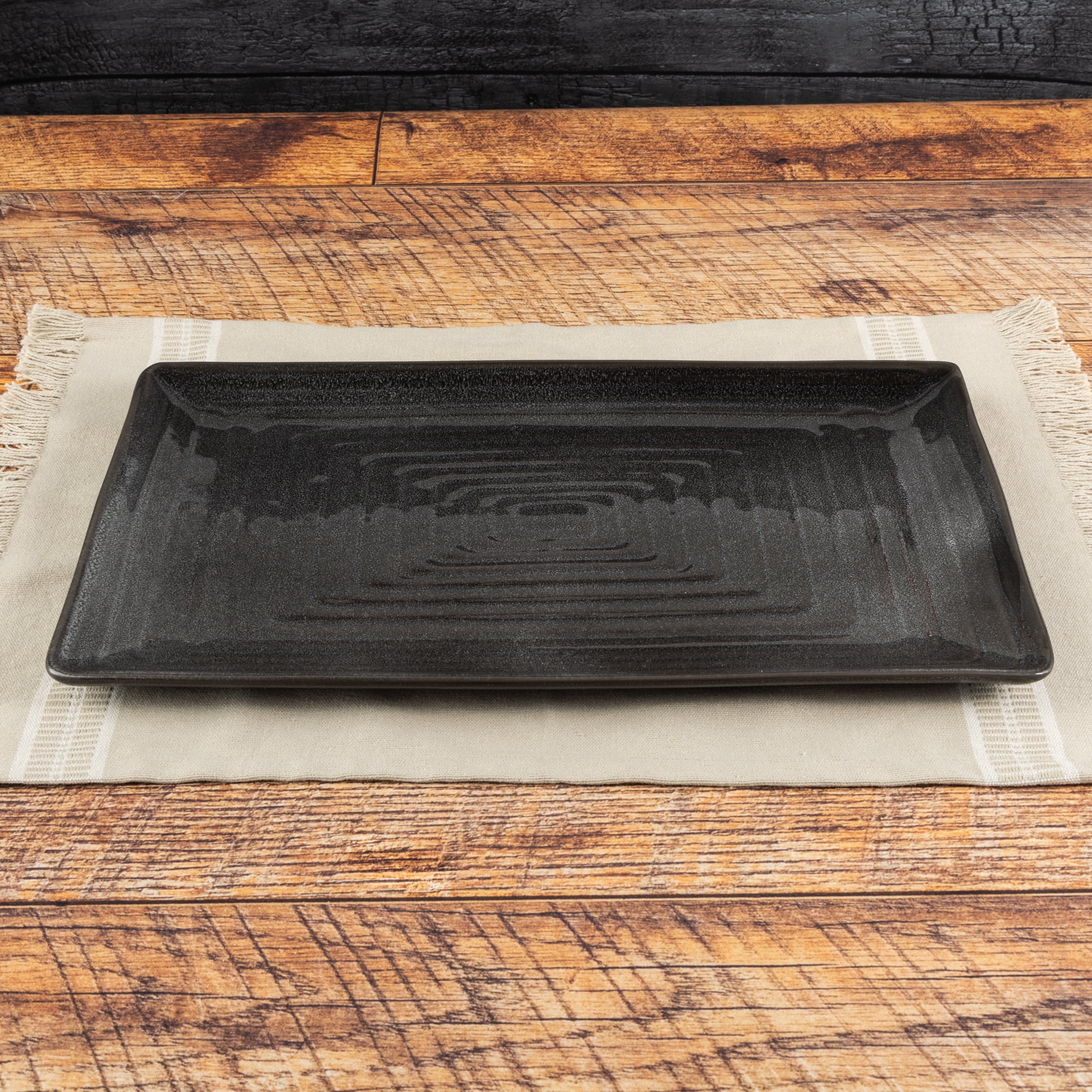 Wildstead Ceramic Rectangular Serve Platter, Cade Collection