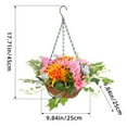 Spring Chrysanthemum Hanging Basket 2024 Artificial Flower Hook Potted