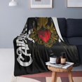 thumbnail image 5 of Blanket Throw Bedding Room Decor Flannel Blankets for Bed Sofa Warm Blankets 80"x60", 5 of 6