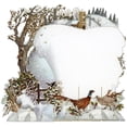 thumbnail image 2 of Me & McQ Let it Snow: Snow Covered Trees, Cats on Gate, Rabbits, Chipmunks and Birds 3D Pop Up Laser Cut Christmas Card, 2 of 2