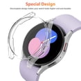 thumbnail image 6 of Case Cover Fit for Samsung Galaxy Watch 5 40mm 44mm, TSV Screen Protector, Soft TPU All-Around Shockproof Full Protective Bumper, Smart Watch Protective Case Accessories for Men Women, 6 of 9
