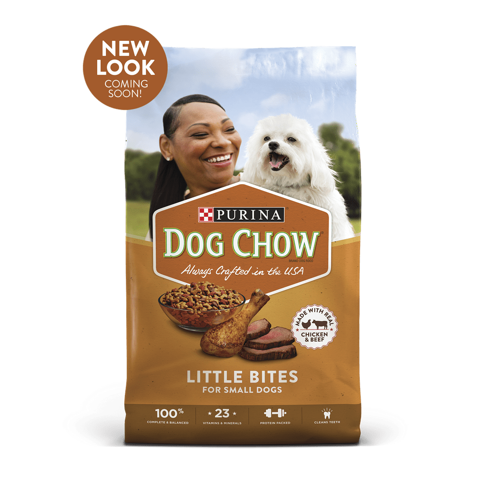 Purina Dog Chow Small Breed Dry Dog Food, Little Bites With Real Chicken & Beef, 18 lb. Bag