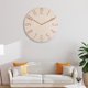 thumbnail image 5 of Reloj de pared Gloria de ped silenciosos beige, 5 of 9