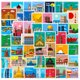 thumbnail image 1 of Paquete de pegatinas Landmark Poster, 50 unidades, calcomanías de viajes por el mundo, 1 of 2