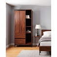 thumbnail image 1 of Closet Ropero, Armario Moderno con Puertas y Cajones, Mueble Organizador para Dormitorio, Diseño Minimalista y Duradero., 1 of 6