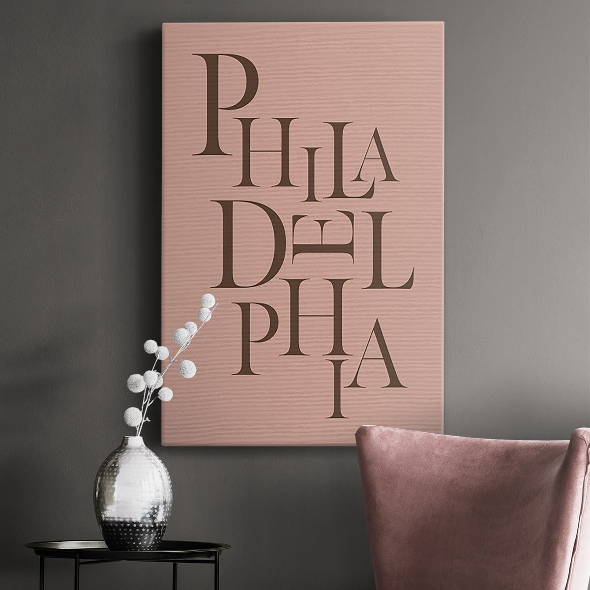 Neutral City Center Type IV Premium Gallery Wrapped Canvas - Ready to Hang