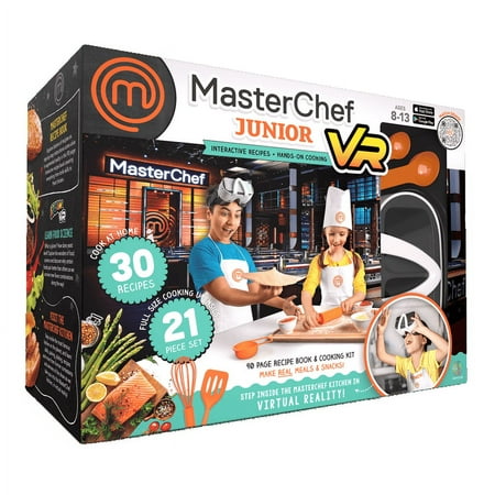 VR MasterChef Junior - Virtual Reality Recipe Book & Cooking Set for Kids | Science Kit for Kids, STEM Toys, VR Goggles Included