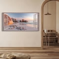 thumbnail image 6 of Beach Window Canvas Wall Art - Large Coastal Picture Landscape Canvas Prints Tropical Sea Paintings, Horizontal Summer Seascape Artwork for Living Room Bedroom, 6 of 7