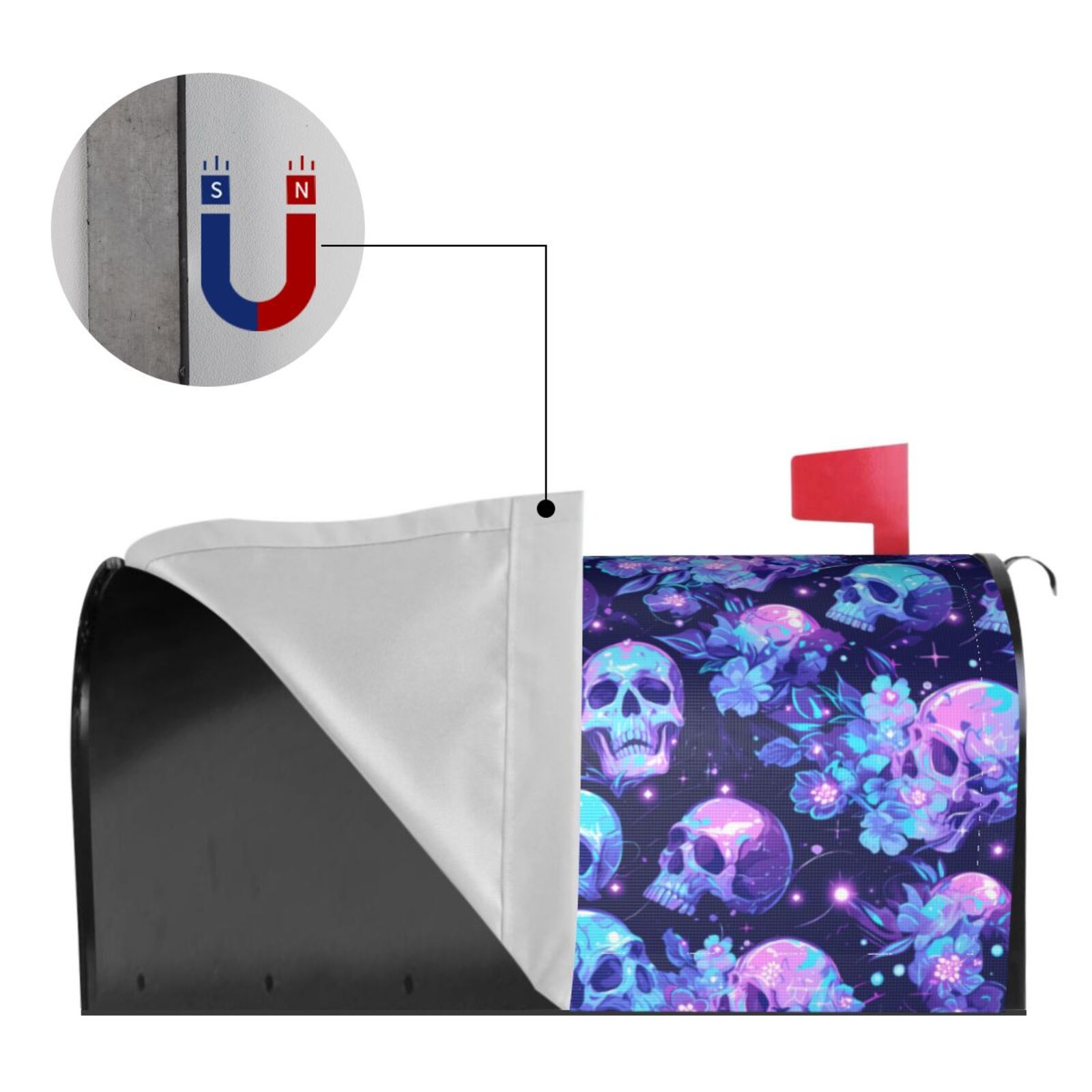 Kdxio Magnetic Mailbox Cover 25.5x21 in Mailbox Cover Outdoor Decoration Holiday Mailbox Covers for Home Garden Yard-25.5x21 in