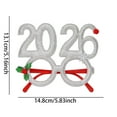 thumbnail image 6 of Dserhfy 2026 New Year Eve Glasses Christmas Party Photo Props for Adults Kids Festive Celebration Eyewear for Countdown Party, 6 of 8