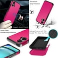 thumbnail image 2 of Accessories Bundle for Motorola Moto G 5G 2024: Dual Layer Tough Magnetic Shockproof Cover Case, Tempered Glass Screen Protector, Dual USB Fast Car Charger - Hot Pink, 2 of 8