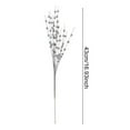 thumbnail image 3 of ZFSBZBS 10 Pack Silver Artificial Glitter Berry Stem Ornaments 17 Inches Picks Decorative Glitter Sticks for Vase DIY Wreath Crafts Fireplace Decor,Silver*10 Pcs, 3 of 4