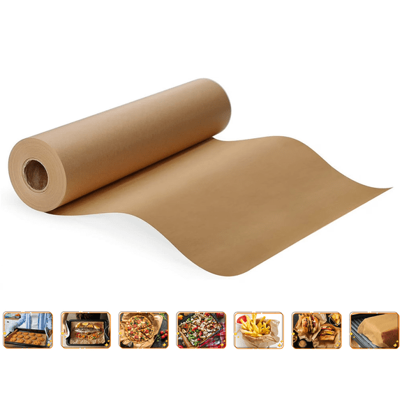 HuiJuMei Baking Non-Stick Parchment Paper Rolls, Unbleached Parchment Paper for Baking, Cooking, Grilling, Steaming and Air Fryer 12in x 66ft