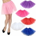 thumbnail image 4 of Women's Tulle Skirt Underskirt Vintage Adult Ballet Tutu Skirt Wedding Princess 3 Layer mini Skirt Mini Dress, 4 of 4