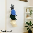 thumbnail image 4 of Craftnamesign Custom DJ Metal Hat Rack, Cap Holder For Wall, Man Cave Decor, Gift For Him, 4 of 4