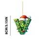 thumbnail image 4 of Árbol de Navidad acrílico 2D con 26 letras, colgante decorativo para fiestas navideñas familiares., 4 of 4