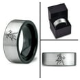 thumbnail image 4 of Tungsten Handmade Gift Mens Black Rings Gamer Wedding Ring Los Angeles Custom Gifts for Mom, 4 of 8