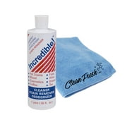 Incredible Inc. Cleaner; Stain Remover; Deodorizer 16 Oz & Clean Fresh Inc. Microfiber Cleaning Cloth
