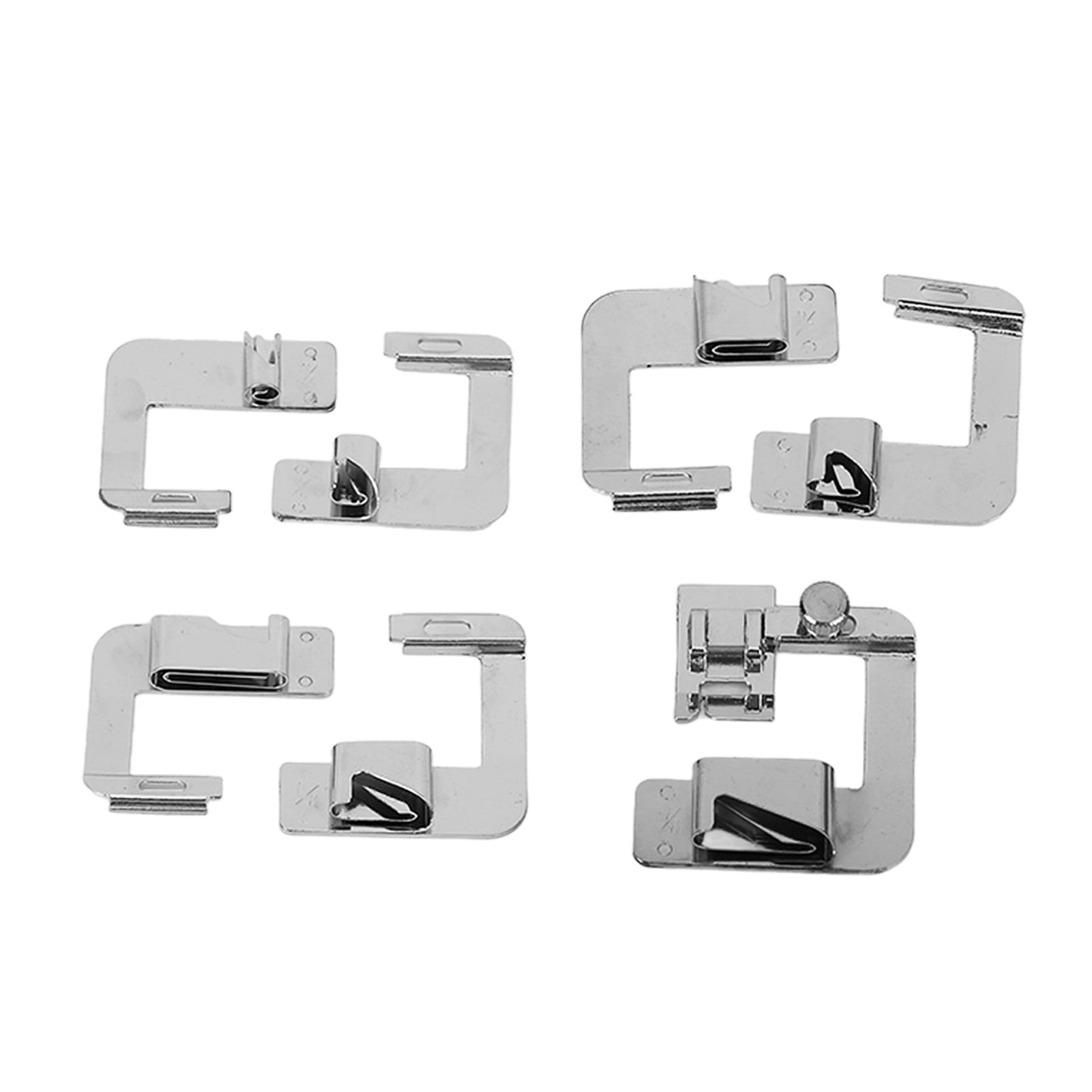 Rolled Hem Presser Foot, Rolled Hemmer Presser Foot Stainless Steel Easy Installation 7 Pieces