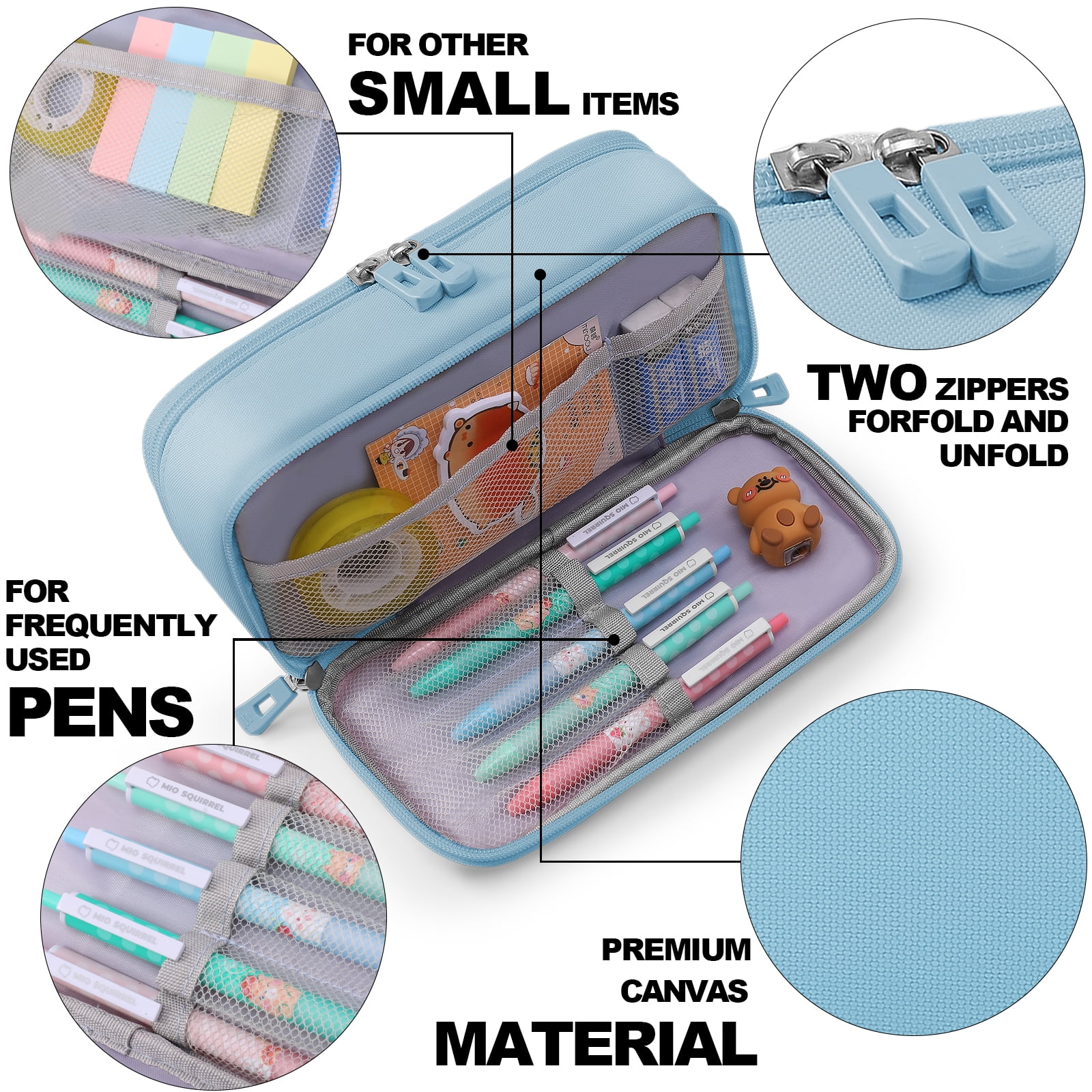 Zipper Pencil Pouch – School Mall – Preschool Supplies – Educational Toys