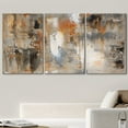 thumbnail image 2 of wall26 Canvas Print Wall Art Set Black, White &amp; Orange Brushstrokes Abstract Shapes Illustrations Modern Art Chic Colorful Multicolor Ultra for Living Room, Bedroom, Office - 16"x24"x3, 2 of 5
