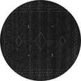 thumbnail image 1 of Ahgly Company Indoor Round Abstract Gray Contemporary Area Rugs, 6' Round, 1 of 1